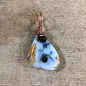 Rare Banded Agate Necklace Pendant